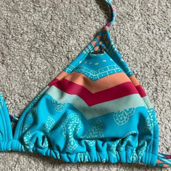Roxy women’s large bikini top blue - Picture 2 of 5